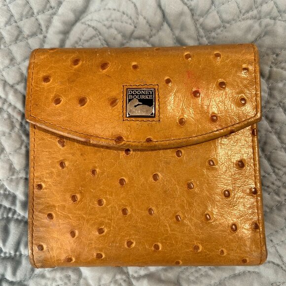 Dooney & Bourke Vintage Ostrich Wallet - Picture 1 of 8